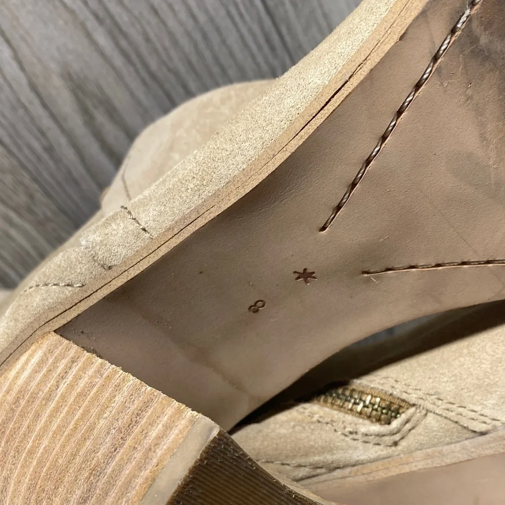 Splendid Beige Over-the-Knee Suede Boots